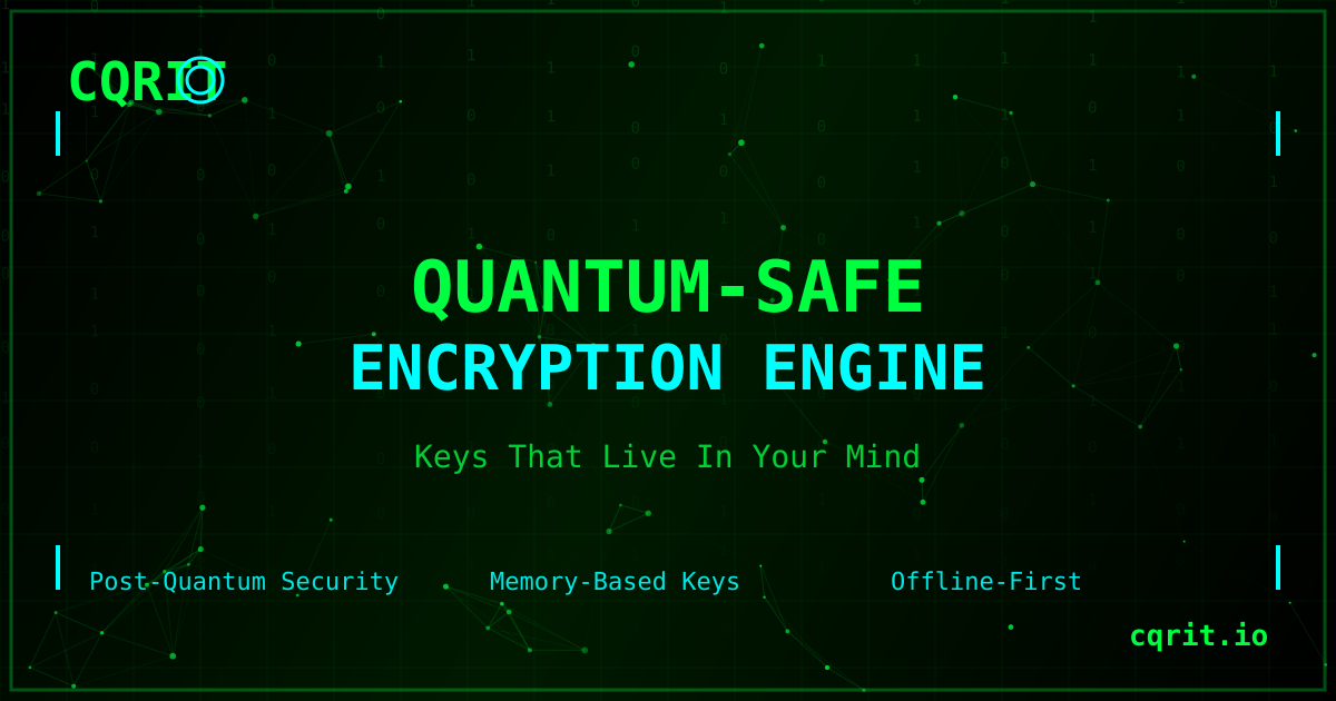 CQRIT - Quantum-Safe Encryption Engine | Post-Quantum Security